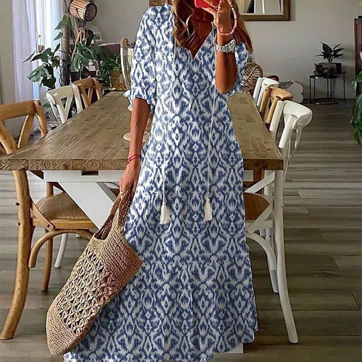 Lana™ | Boho V-udskæring sommerkjole