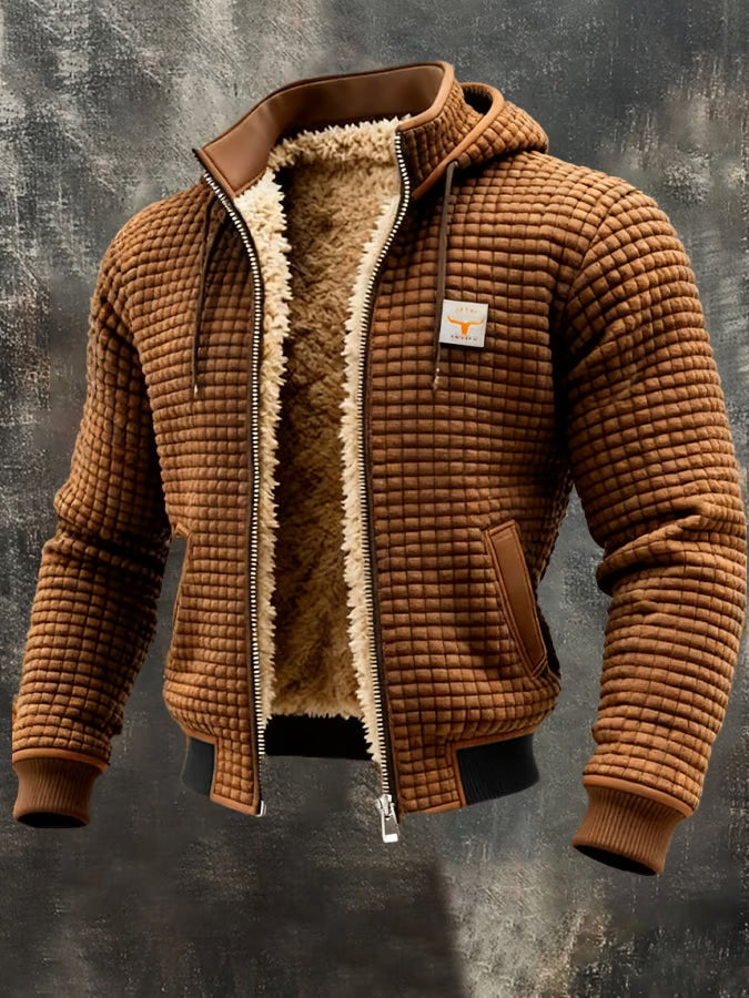 MEYER | Retro-Outdoorjakke med Ternet Mønster