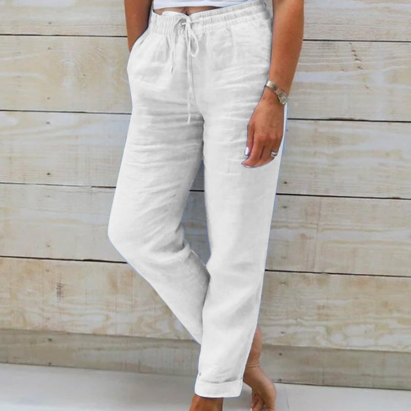 Livia™ | Lette Sommerbukser med Elastisk Talje