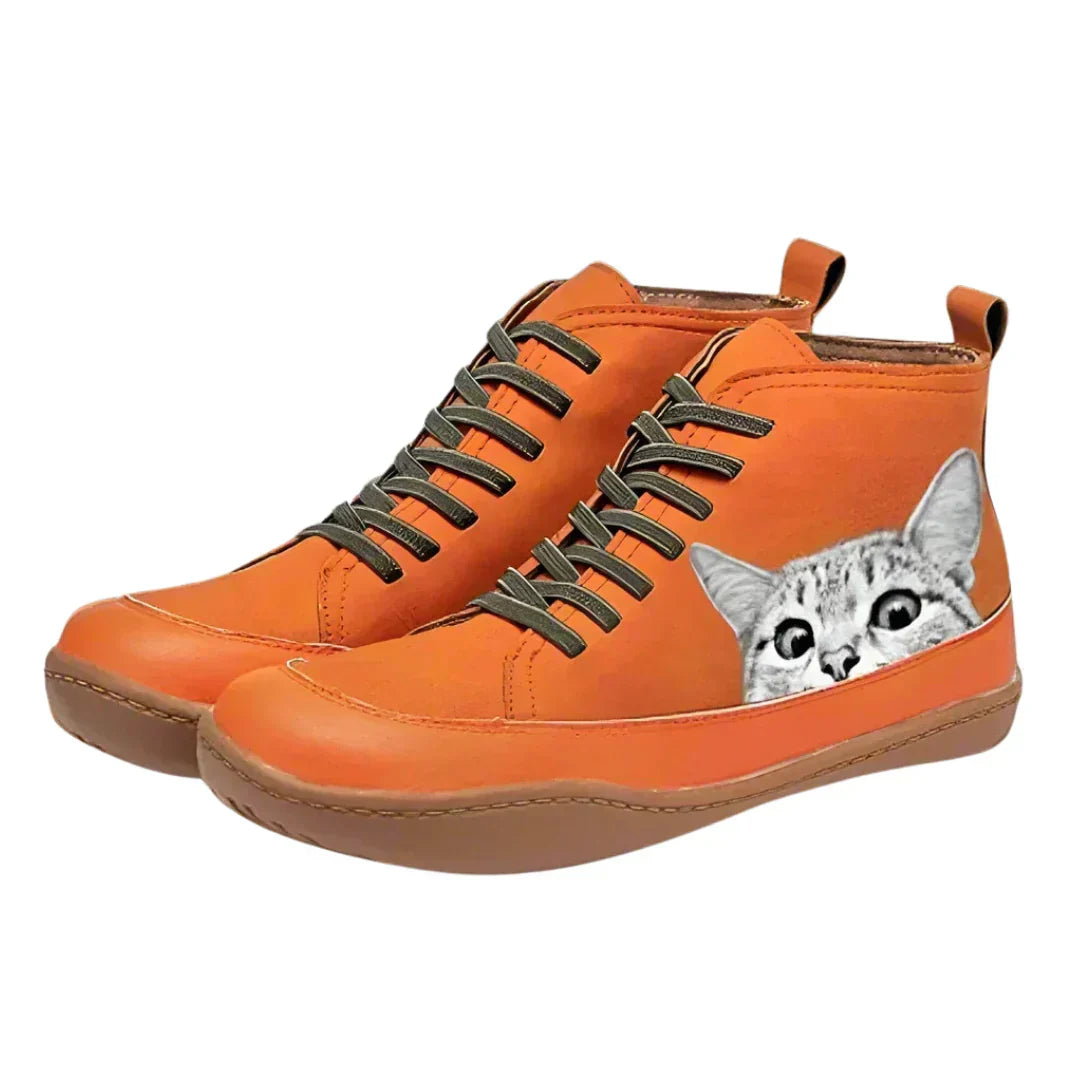 Fenna™ | Legende sneakers med katteprint