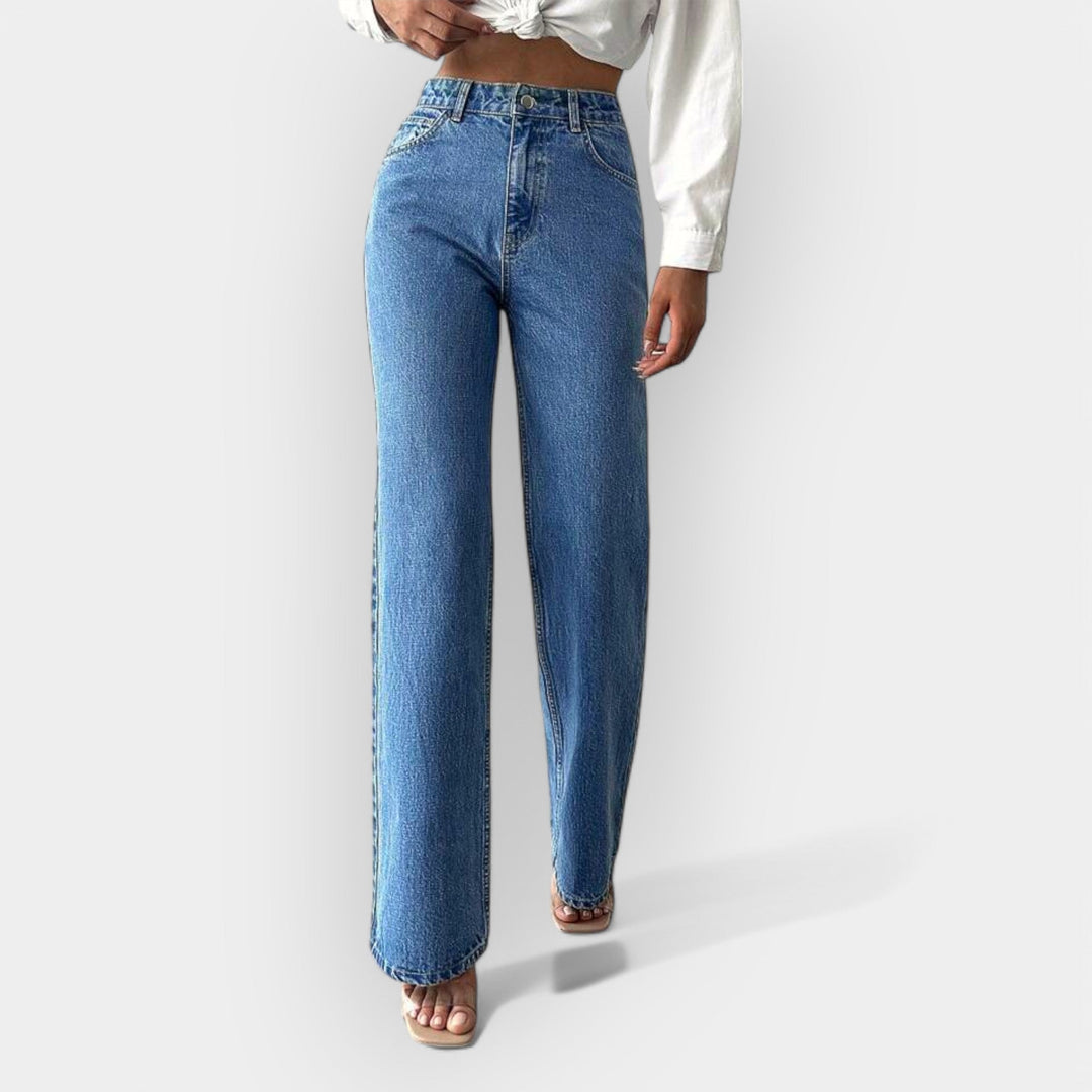 KARA™ – HØJTALJEDE JEANS MED LØS PASFORM