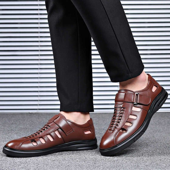 Steffen | Brune Læder Sport Sandaler