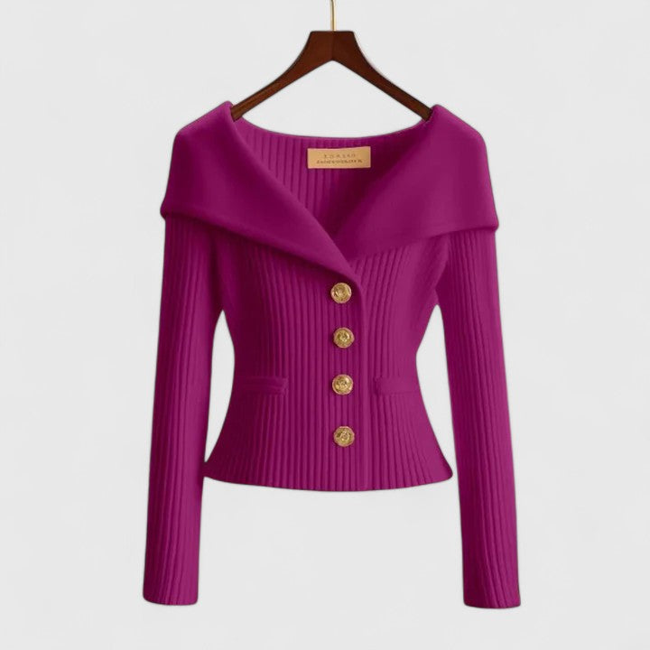 Katrine™ | Elegant strikcardigan