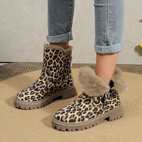 Emilie | Stilfulde Leopard Støvler