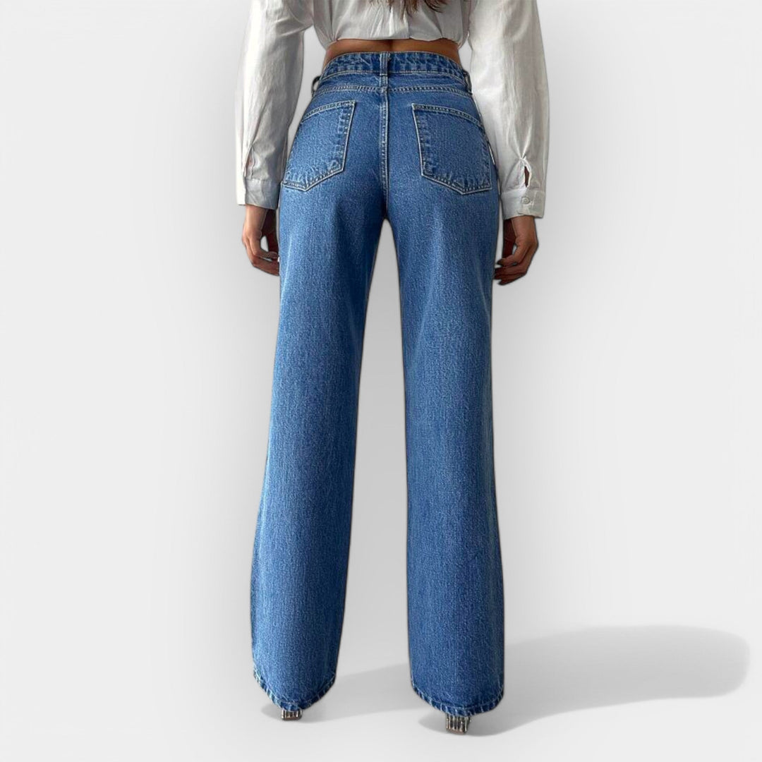 KARA™ – HØJTALJEDE JEANS MED LØS PASFORM