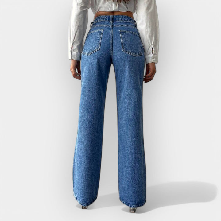 KARA™ – HØJTALJEDE JEANS MED LØS PASFORM
