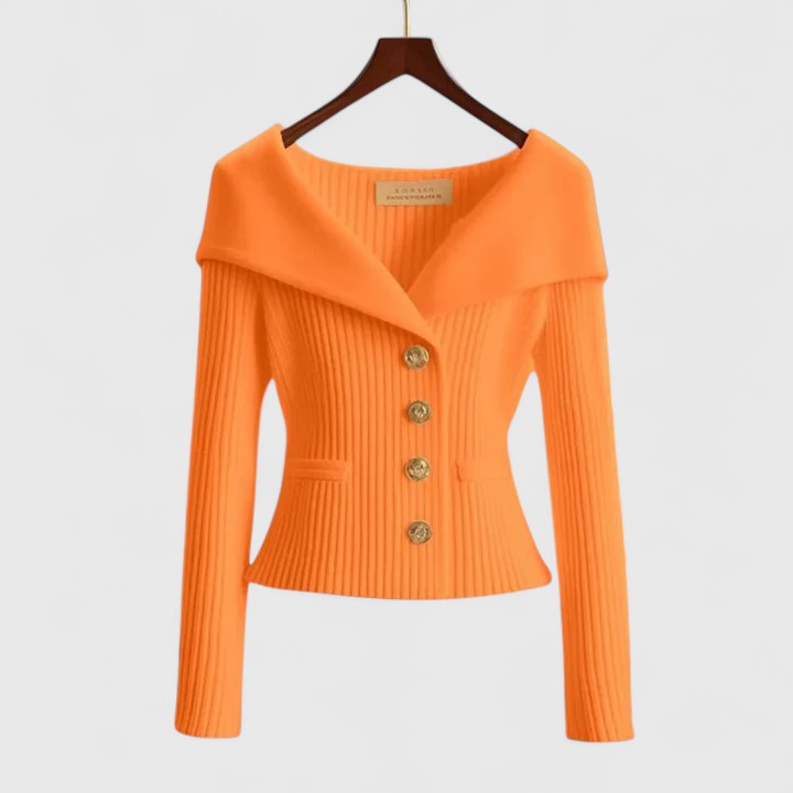 Katrine™ | Elegant strikcardigan