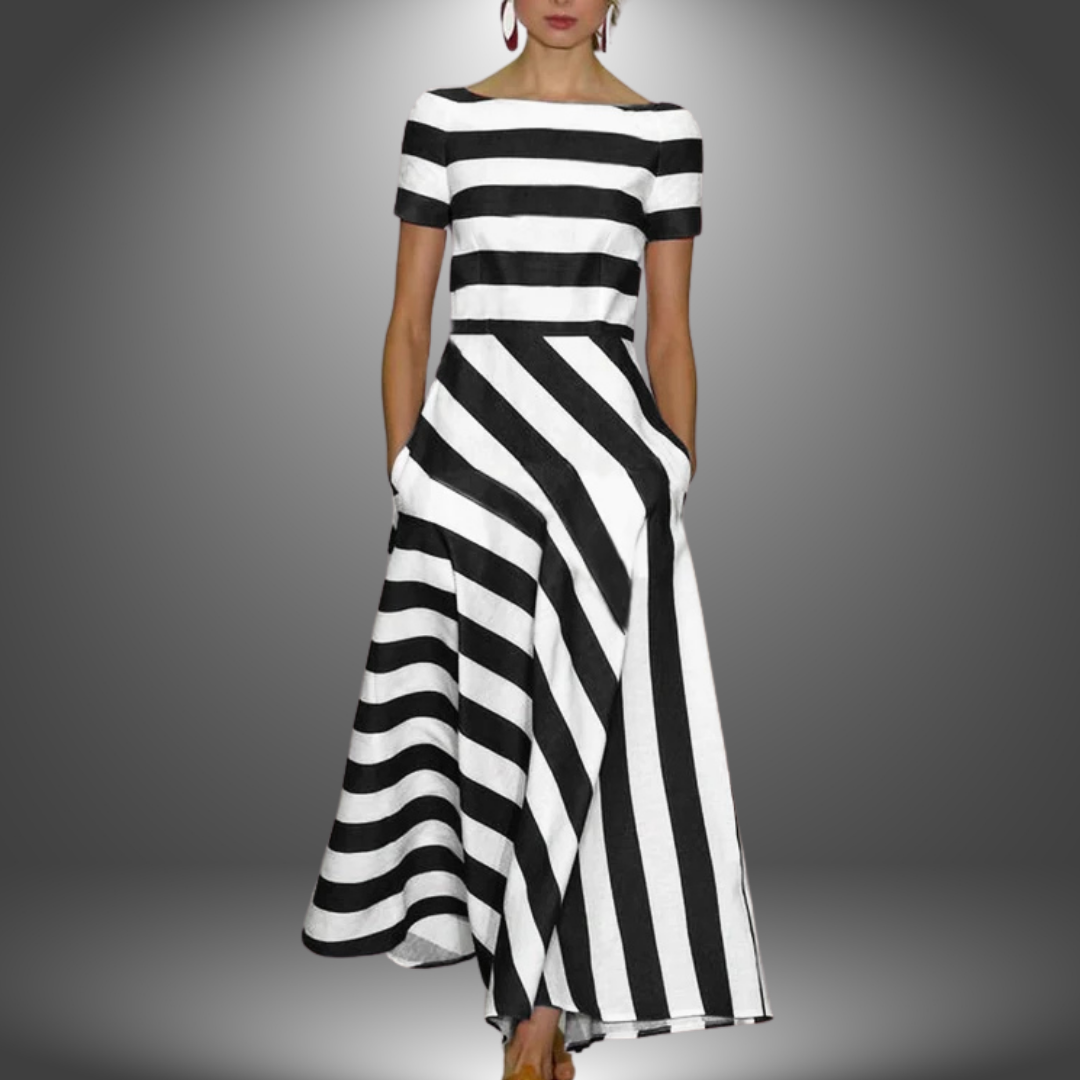 Amanda™ | Stribet Kjole