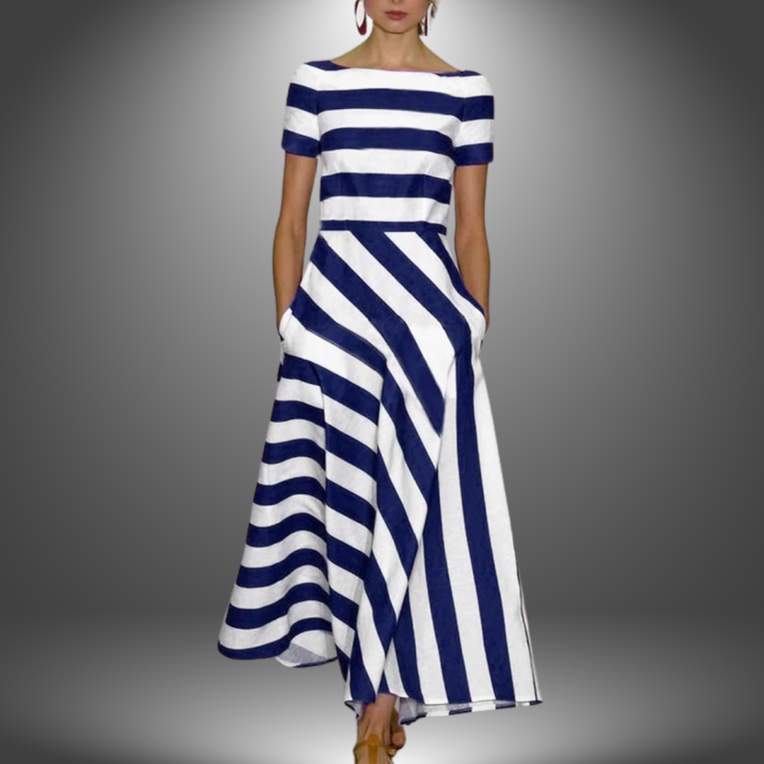 Amanda™ | Stribet Kjole