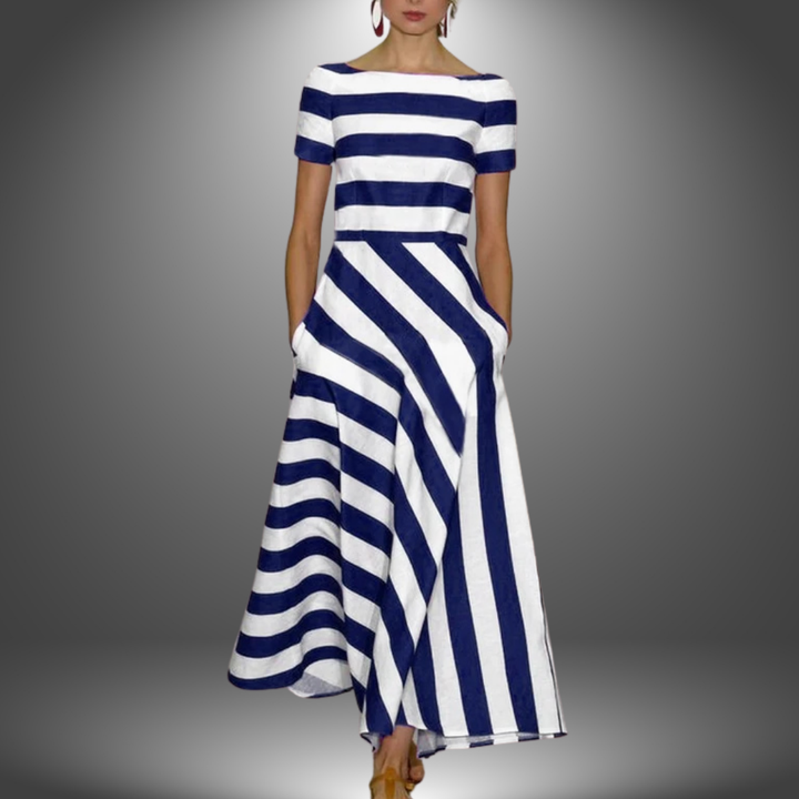 Amanda™ | Stribet Kjole