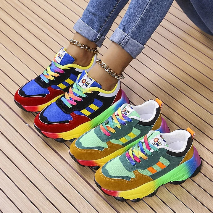 Olivia | Legende Regnbue Sneakers