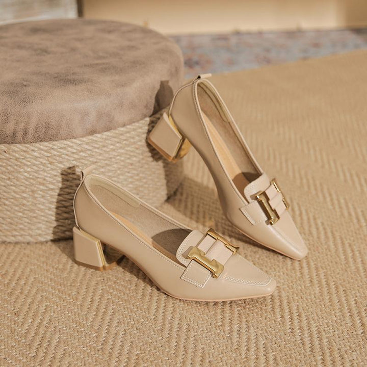 Signe | Pumps med Blokhæl