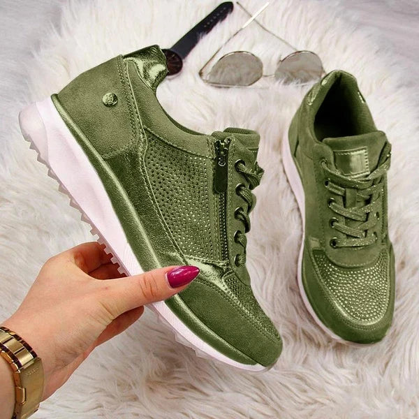 Mette™ | Ortopædiske Sneakers med lynlås