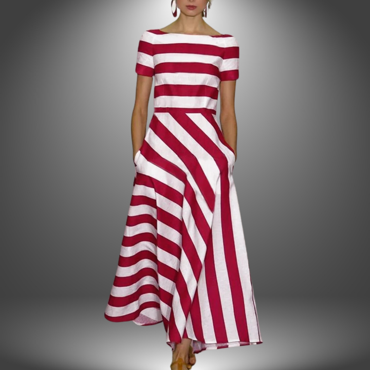 Amanda™ | Stribet Kjole