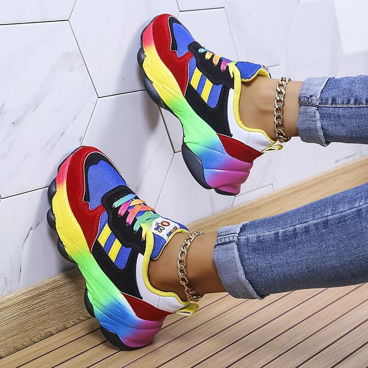 Olivia | Legende Regnbue Sneakers