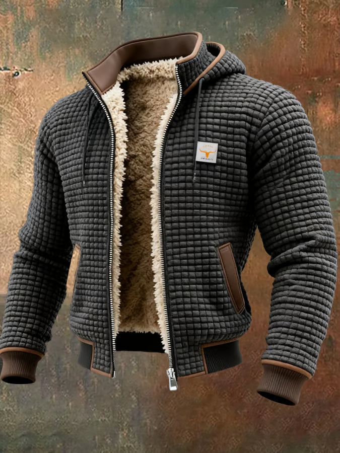 MEYER | Retro-Outdoorjakke med Ternet Mønster