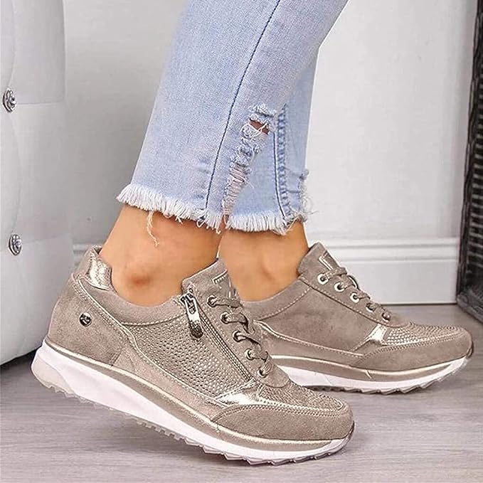 Mette™ | Ortopædiske Sneakers med lynlås