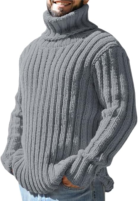August | Strikket Uldblanding Rullekrave Sweater
