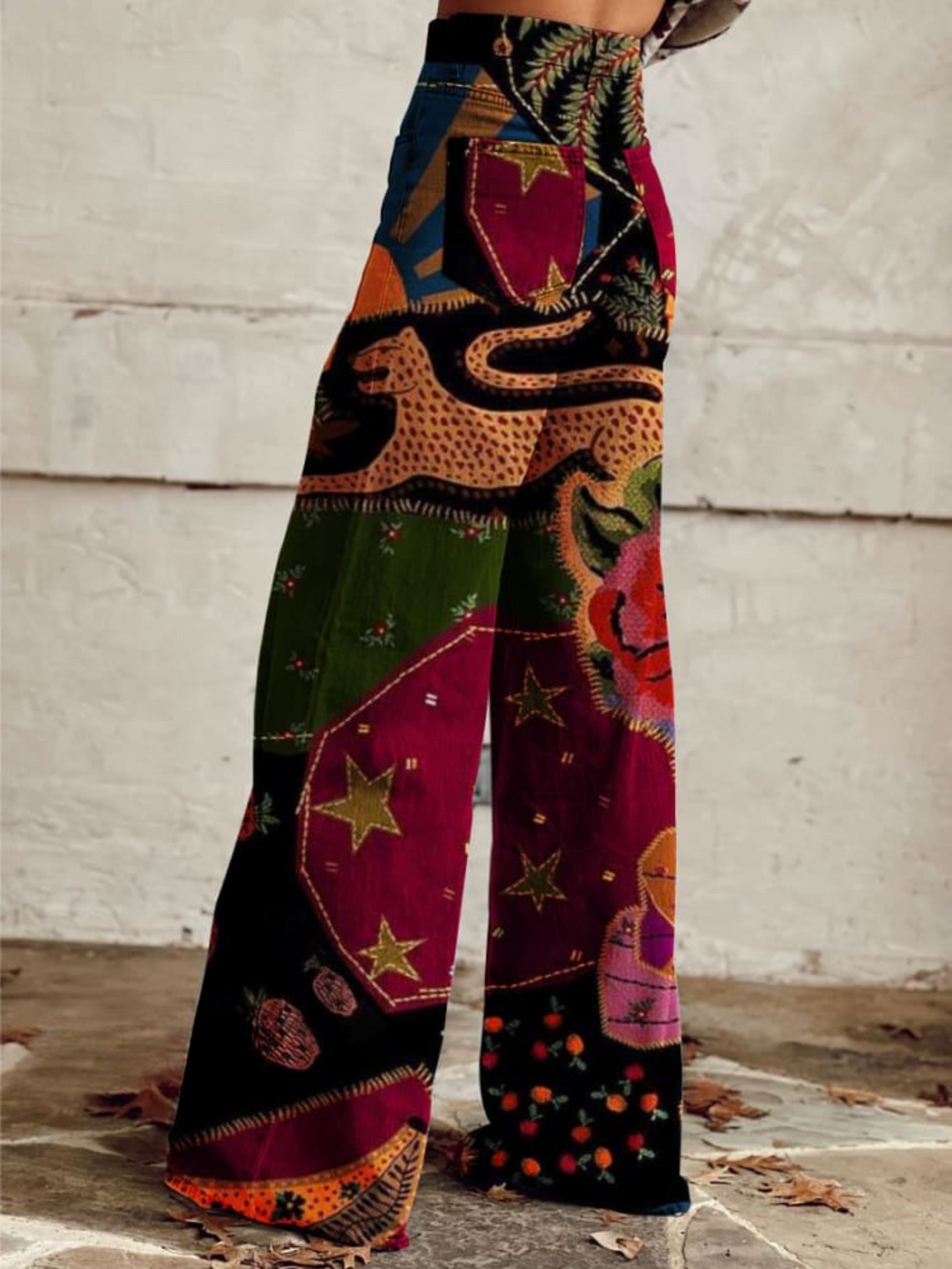 Thyra | Midnight Garden Boho Bukser