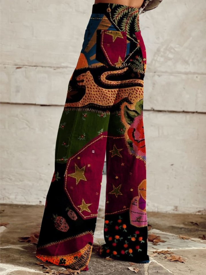 Thyra | Midnight Garden Boho Bukser