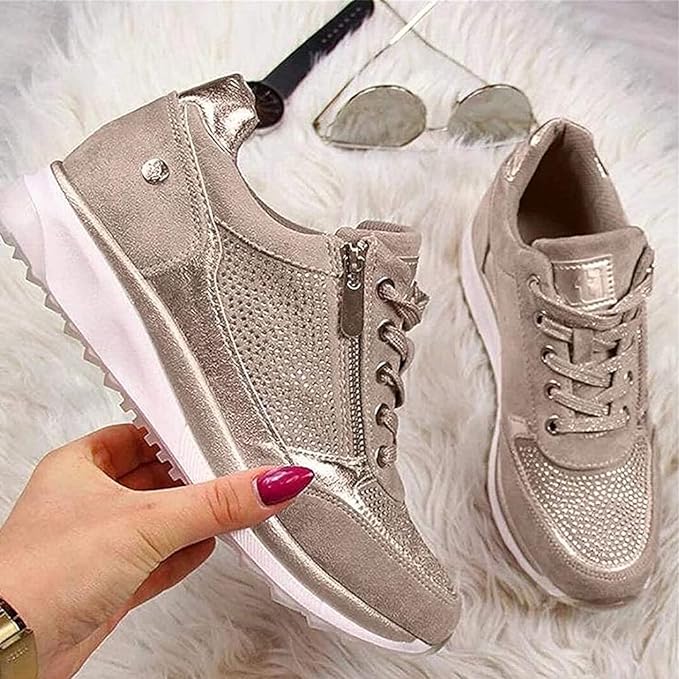 Mette™ | Ortopædiske Sneakers med lynlås