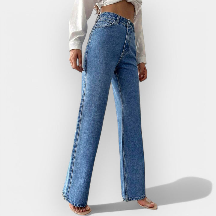 KARA™ – HØJTALJEDE JEANS MED LØS PASFORM
