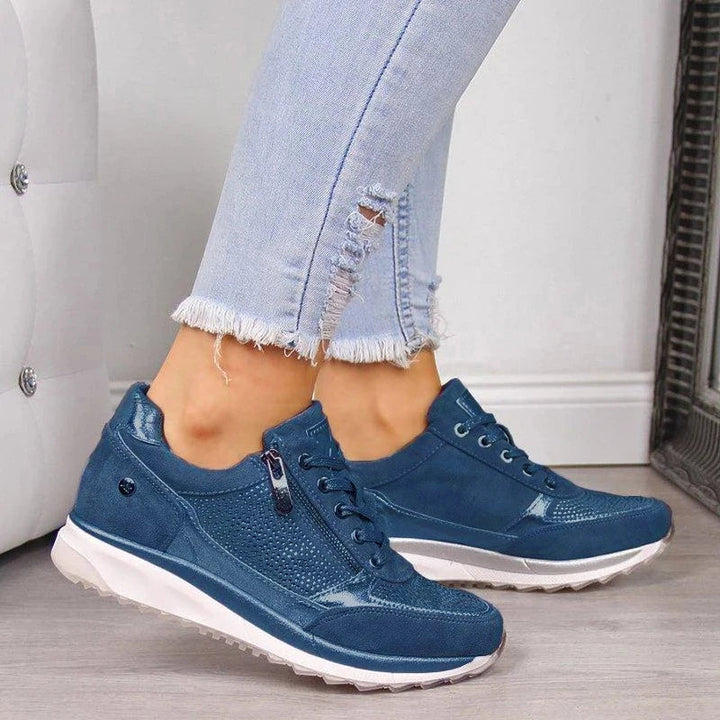 Mette™ | Ortopædiske Sneakers med lynlås