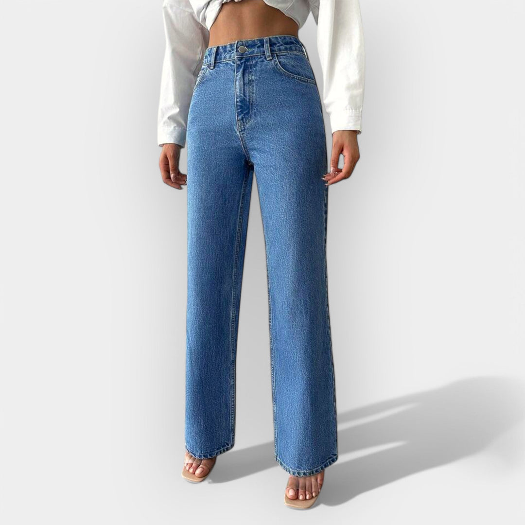 KARA™ – HØJTALJEDE JEANS MED LØS PASFORM