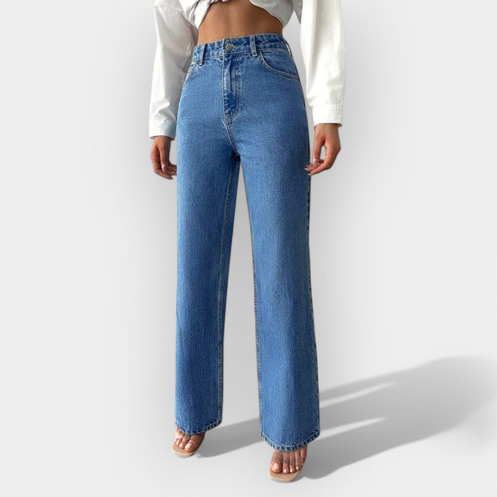 KARA™ – HØJTALJEDE JEANS MED LØS PASFORM