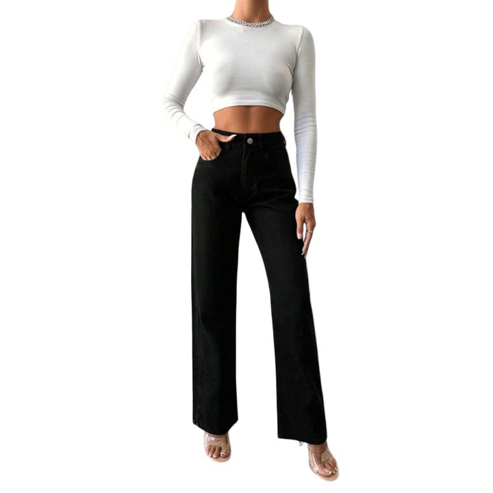 SIGRID™ – HØJTALJEDE JEANS MED BREDE BEN