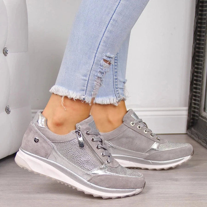 Mette™ | Ortopædiske Sneakers med lynlås