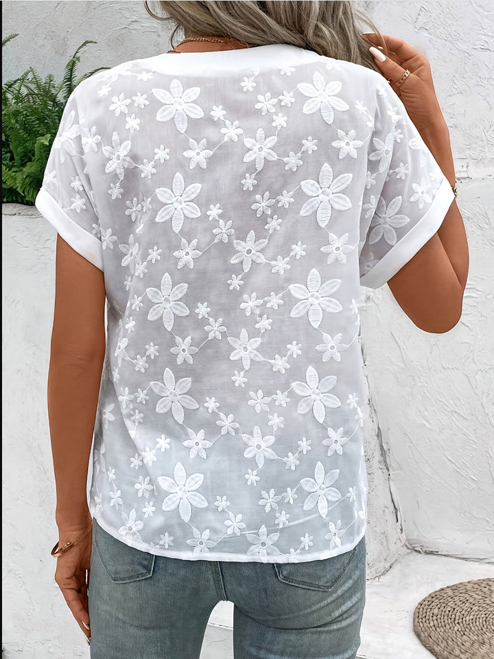 Jade™ | Elegant Hvid Bluse