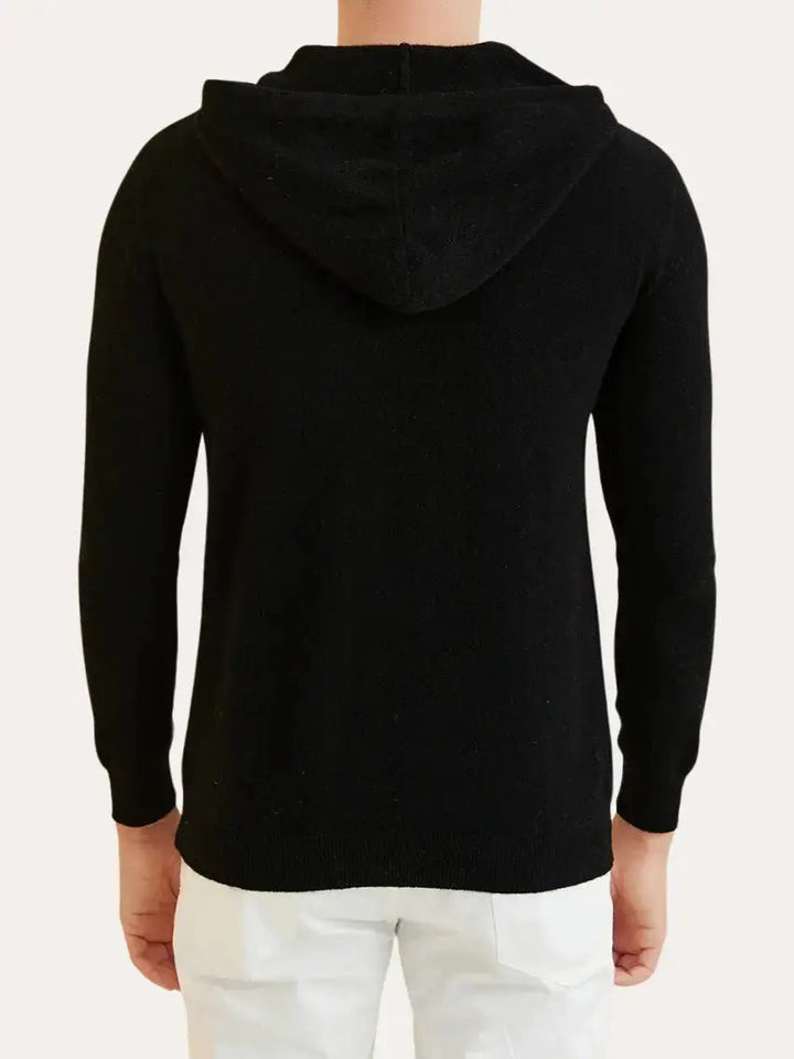 Cashmere Knit Zip Vest - Sort