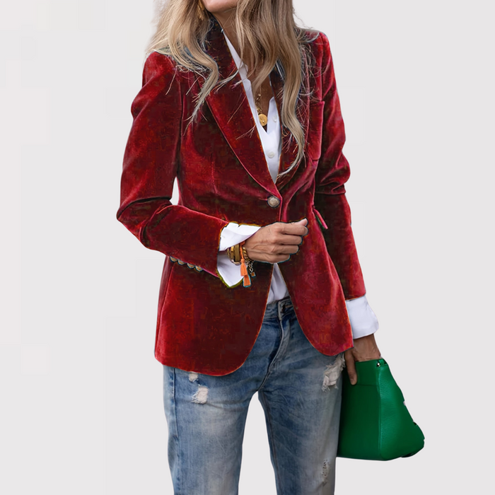 Quirita™ | Luksuriøs velourjakke