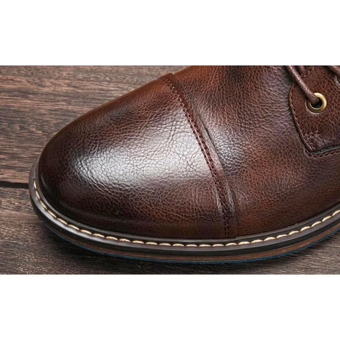 Aaron™ | Premium Oxford Støvler i Læder