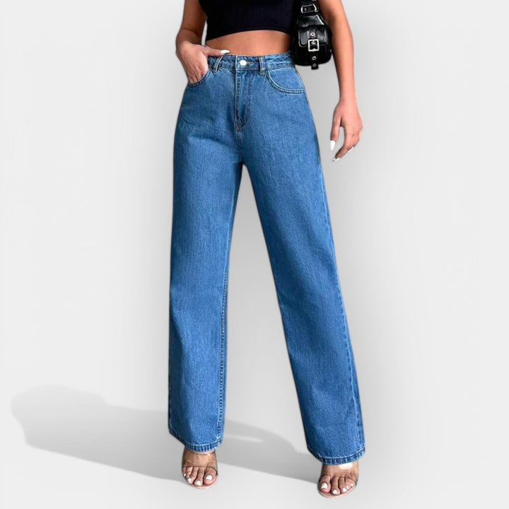 KARA™ – HØJTALJEDE JEANS MED LØS PASFORM