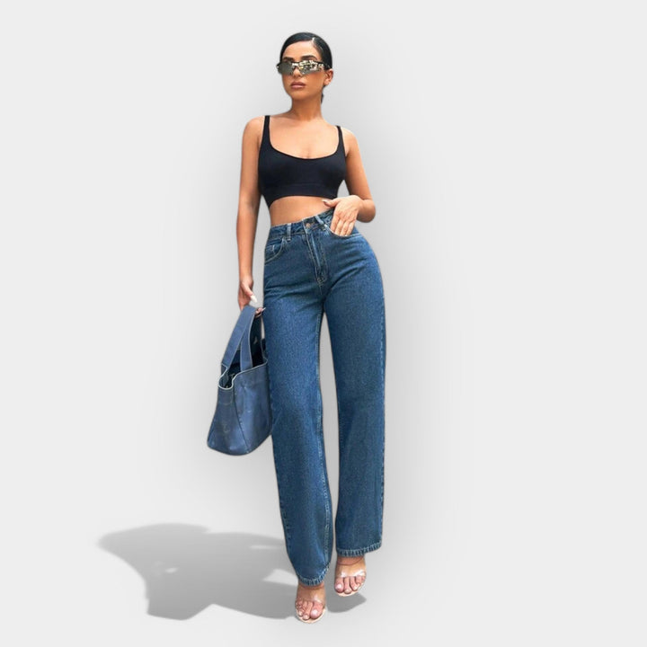 KARA™ – HØJTALJEDE JEANS MED LØS PASFORM