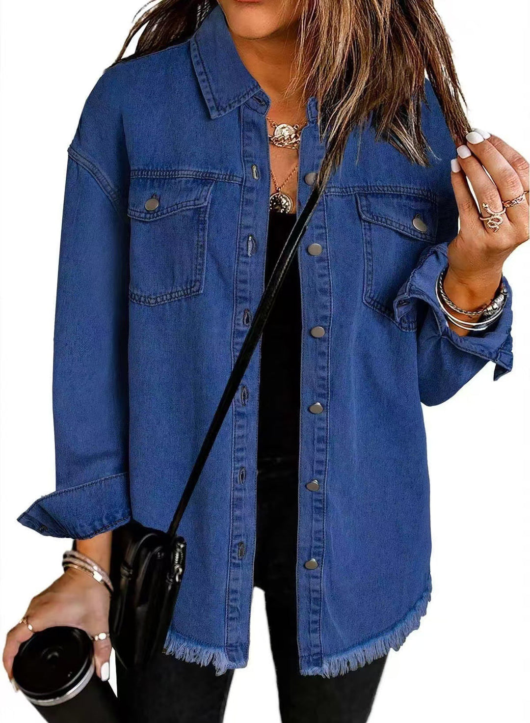 Karla™ | Tidløs Denim Skjortejakke