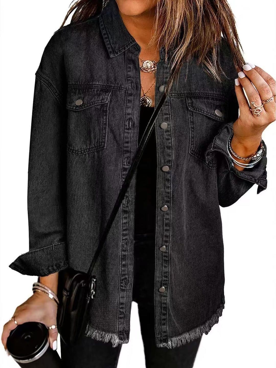 Karla™ | Tidløs Denim Skjortejakke