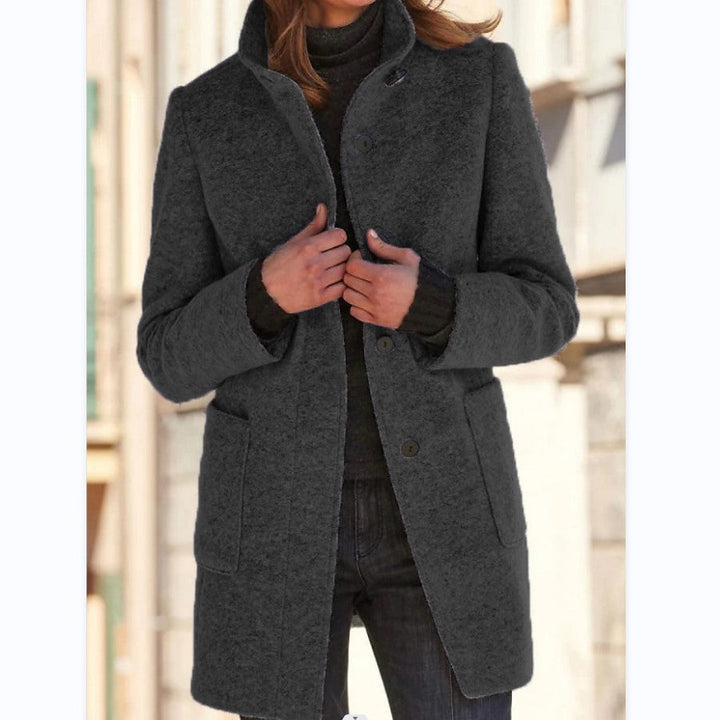 Isabella™ | Elegant lang frakke med knapper