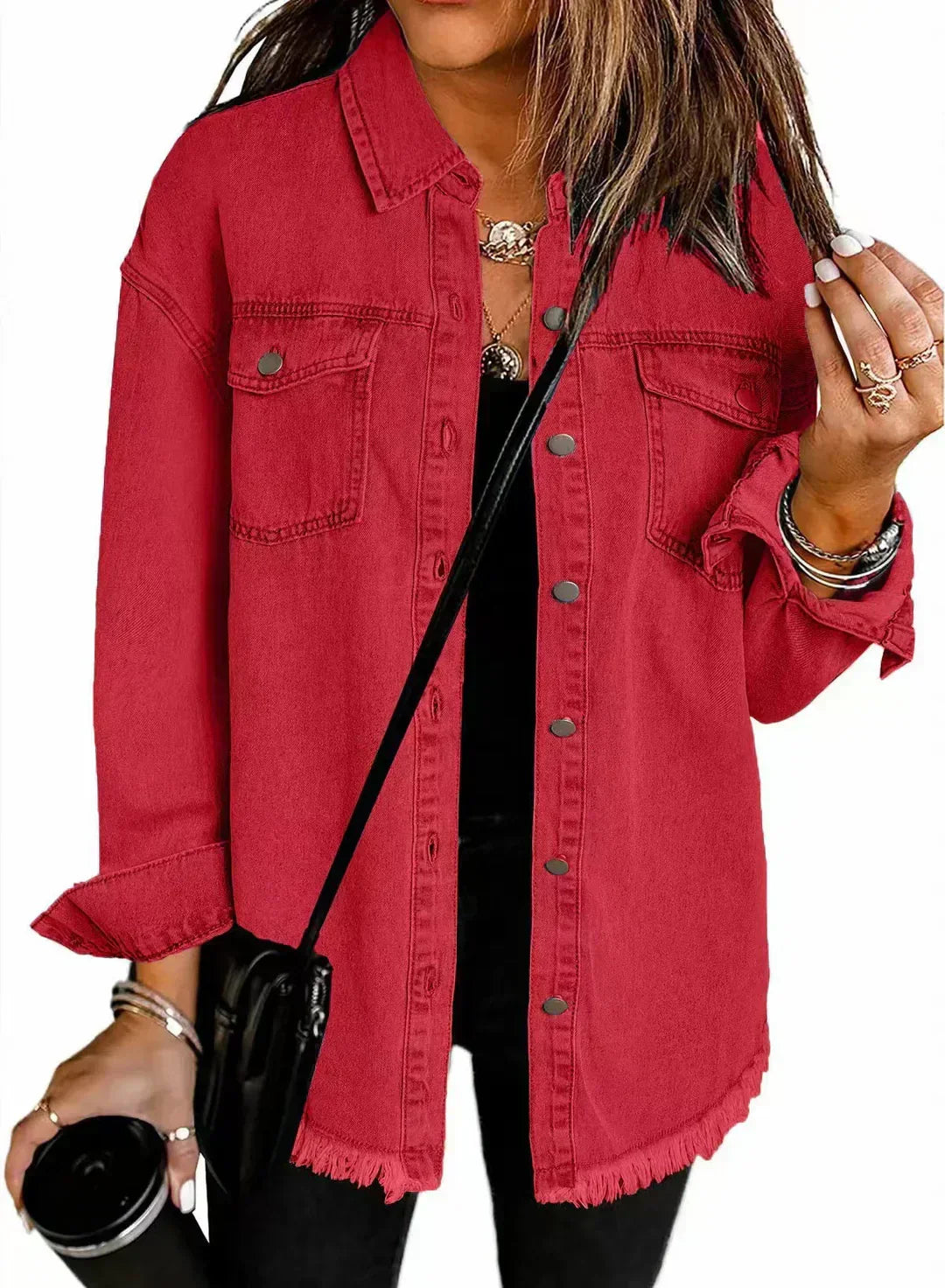 Karla™ | Tidløs Denim Skjortejakke
