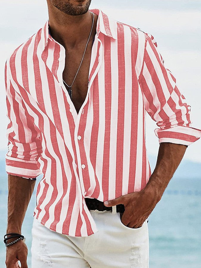 Mikkel™ | Riviera Stribet Skjorte