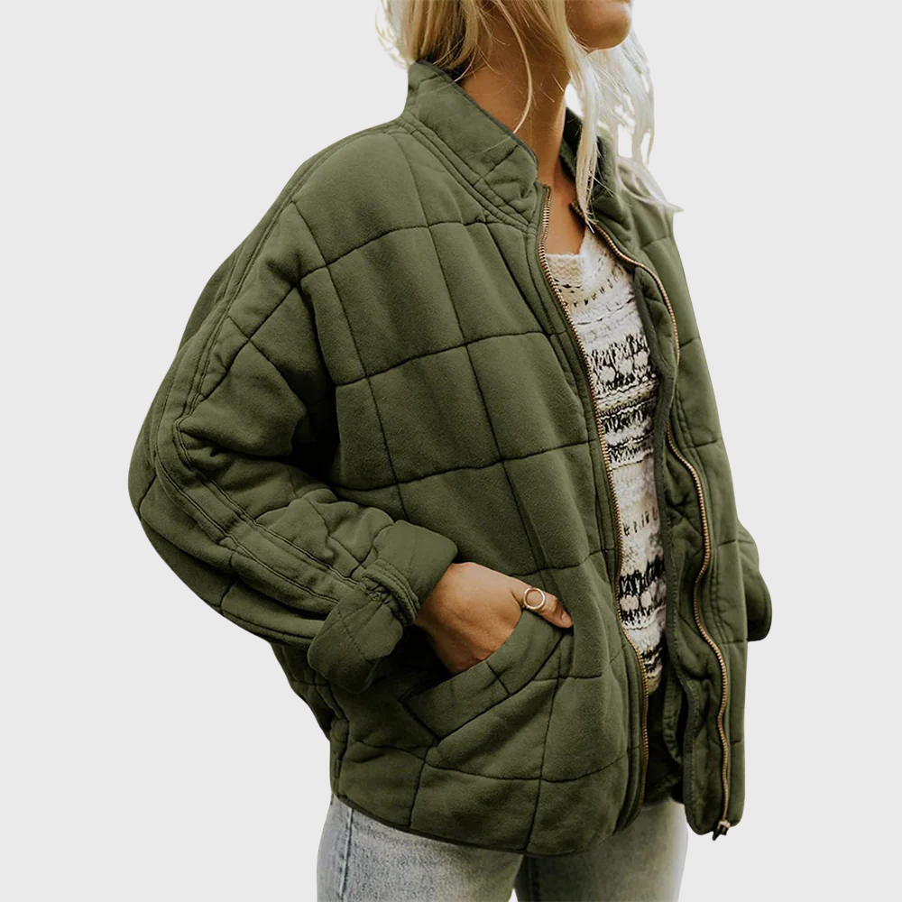 Josiane™ – Behagelig oversized quiltet jakke