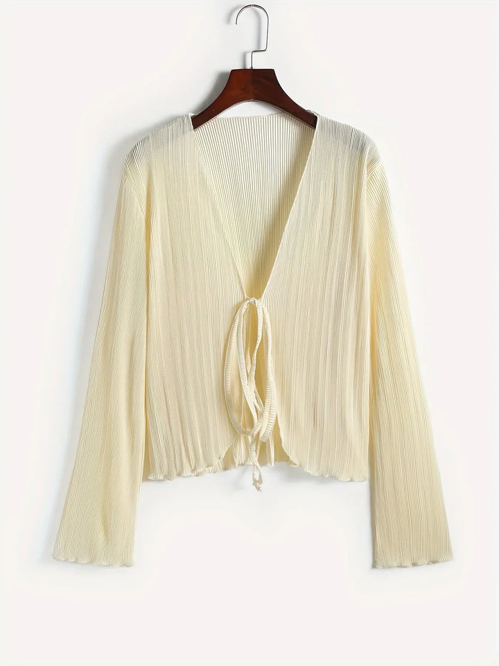 Mikaela™ | V-Hals Strik Top