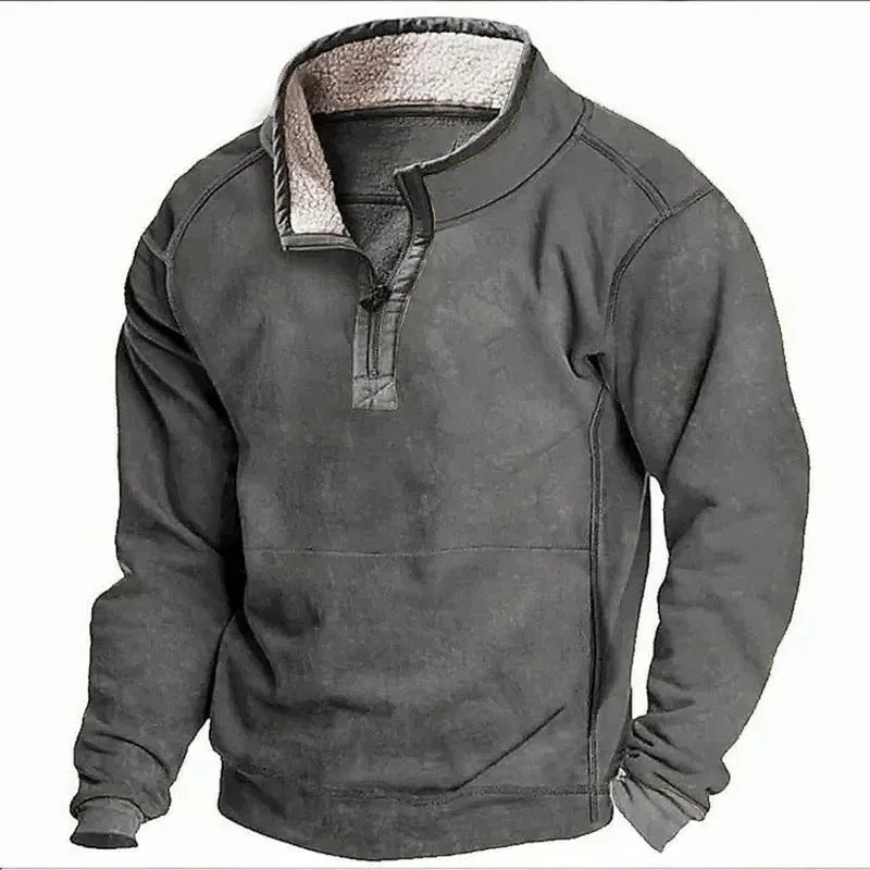 Nikolaj | Fleeceforet efterårs sweatshirt
