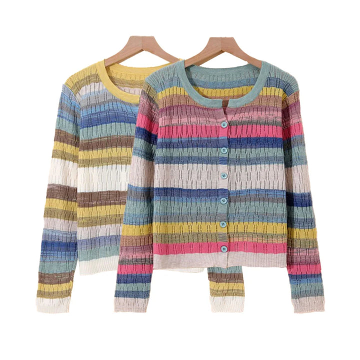 Myrna | Vintage inspireret stribet vest