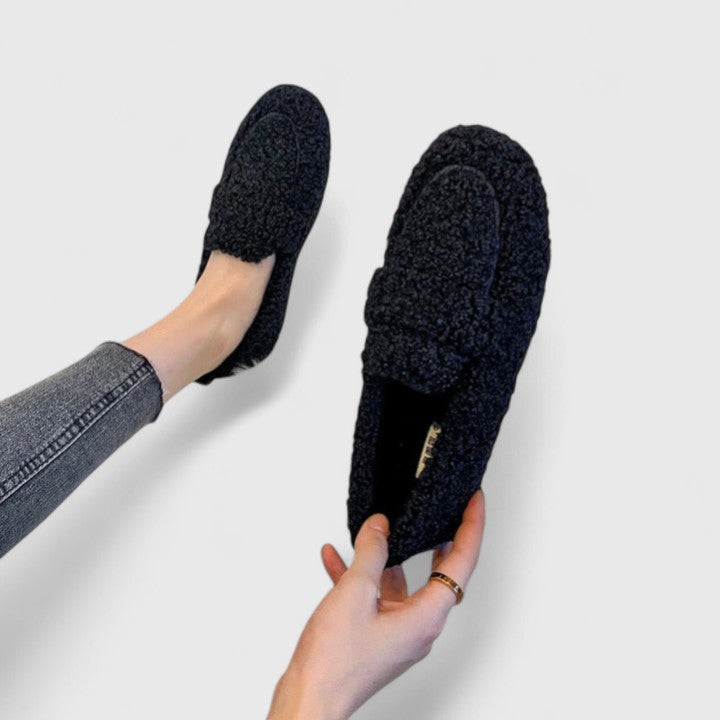 Solenne™ | Varme teddy-hjemmesko