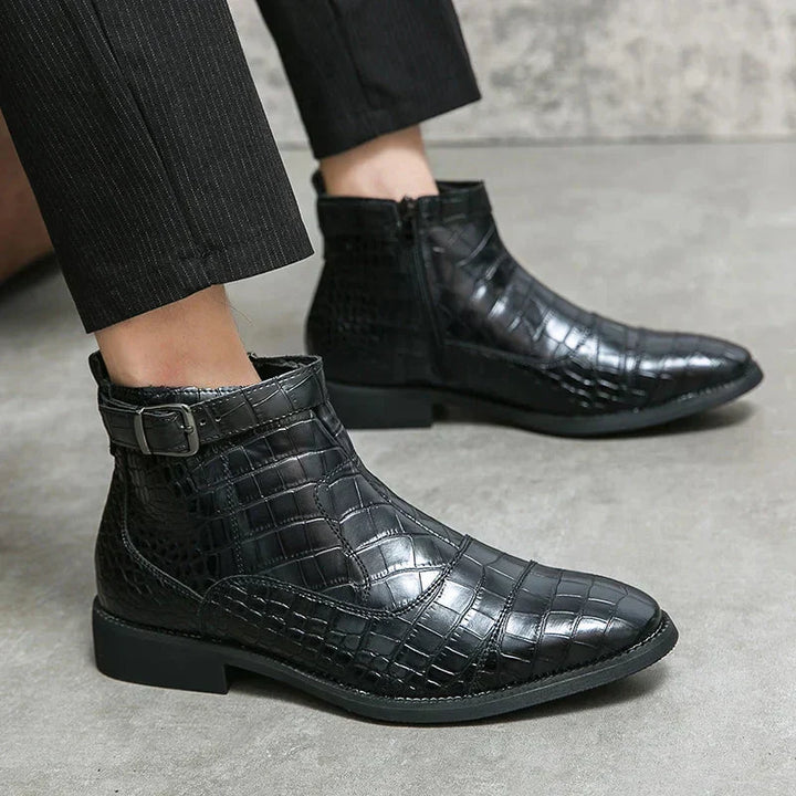 Baron™ | Læderstøvler med spænde