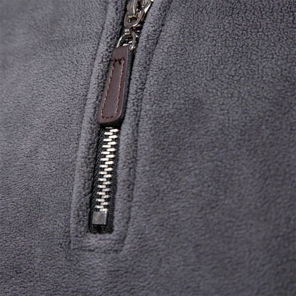 Henrik | Varm fleece krave sweatshirt