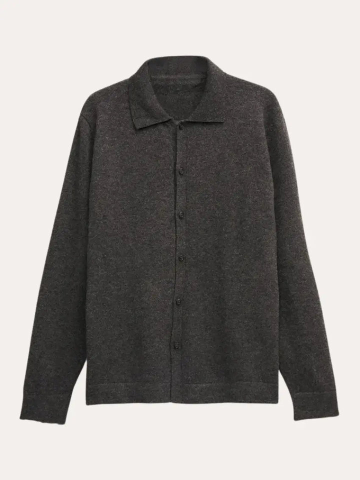 Cashwool Skjorte Mørkegrå